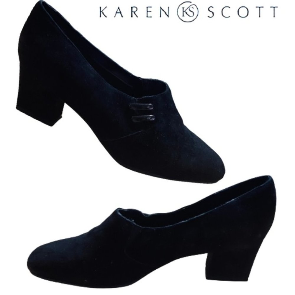KAREN SCOTT | SZ/8.5M WOMENS BLACK RILEY HEELS